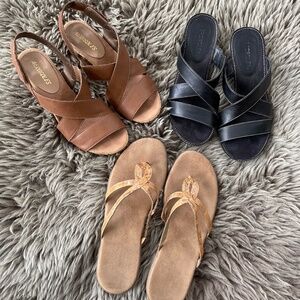 Aerosoles Sandals Three Pairs